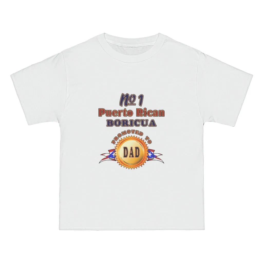 #1 Boricua Promoted To Dad - Beefy-T®  Short-Sleeve T-Shirt