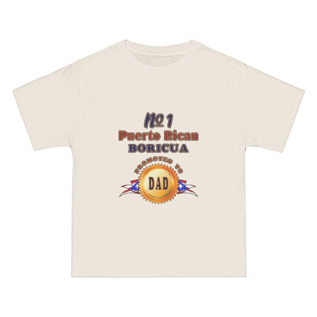 #1 Boricua Promoted To Dad - Beefy-T®  Short-Sleeve T-Shirt