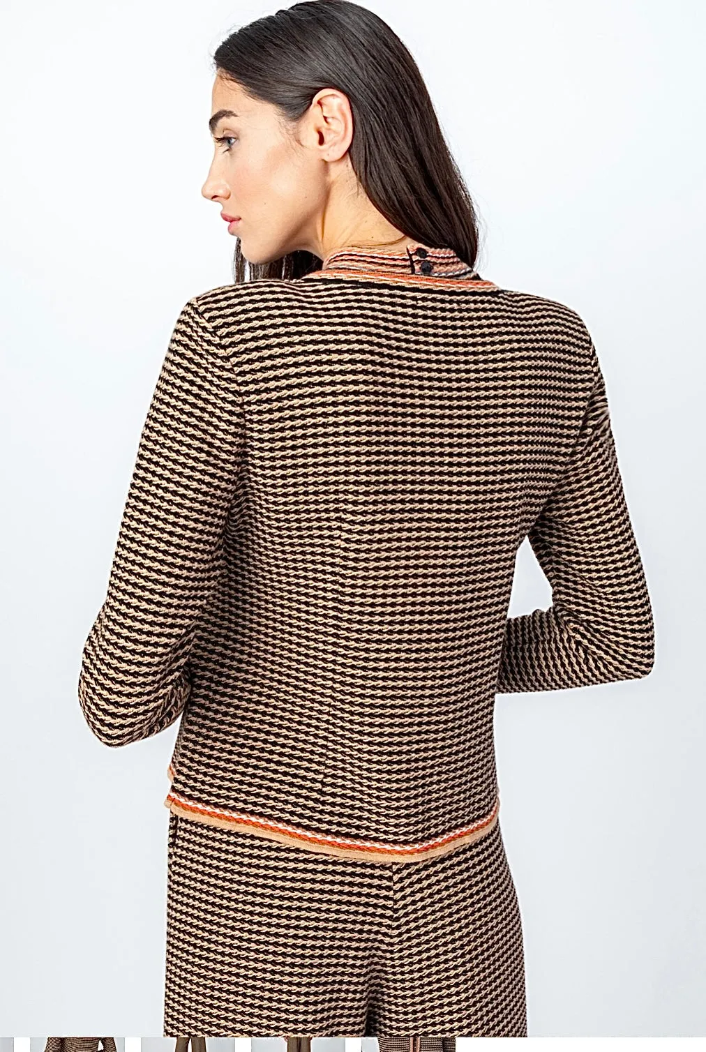 232721 Jacquard Jacket Structure Pattern