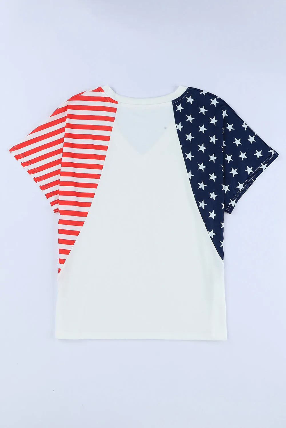 4th of July Shirts for Women V Neck US Stars and Stripes Tee