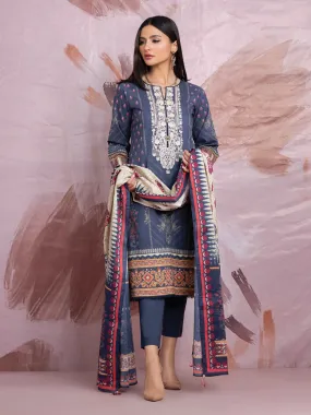 ACE Galleria Embroidered Lawn Unstitched 3Pc Suit A-WU3PS22-003