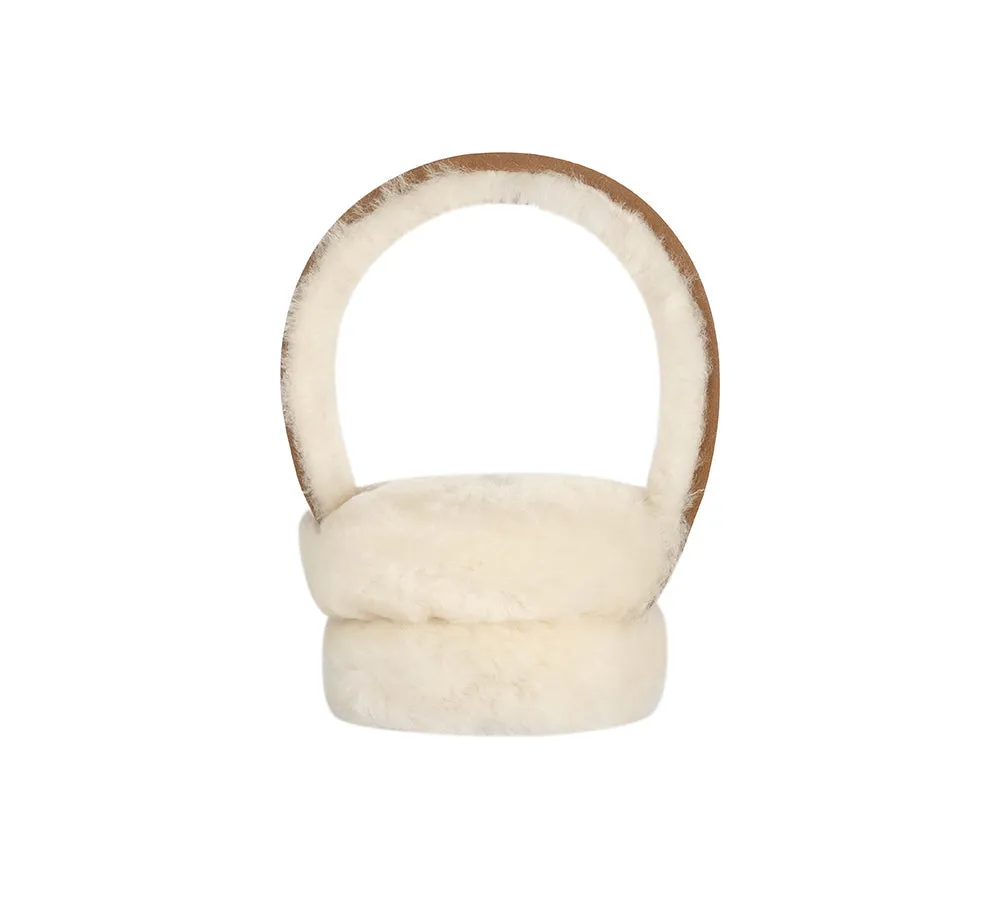 Adjustable Sheepskin Wool Connie Earmuff