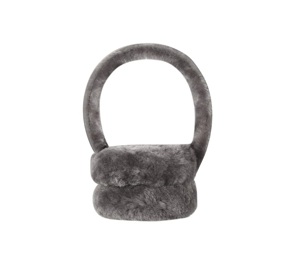 Adjustable Sheepskin Wool Connie Earmuff