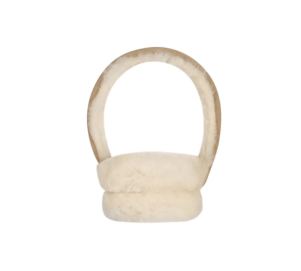 Adjustable Sheepskin Wool Connie Earmuff