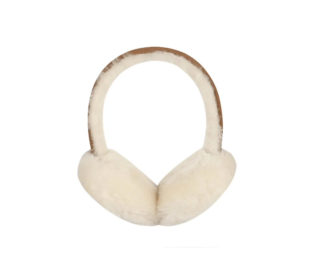 Adjustable Sheepskin Wool Connie Earmuff