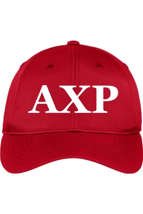 Alpha Chi Rho - Dry Zone Nylon Cap - White Embroidered Letters