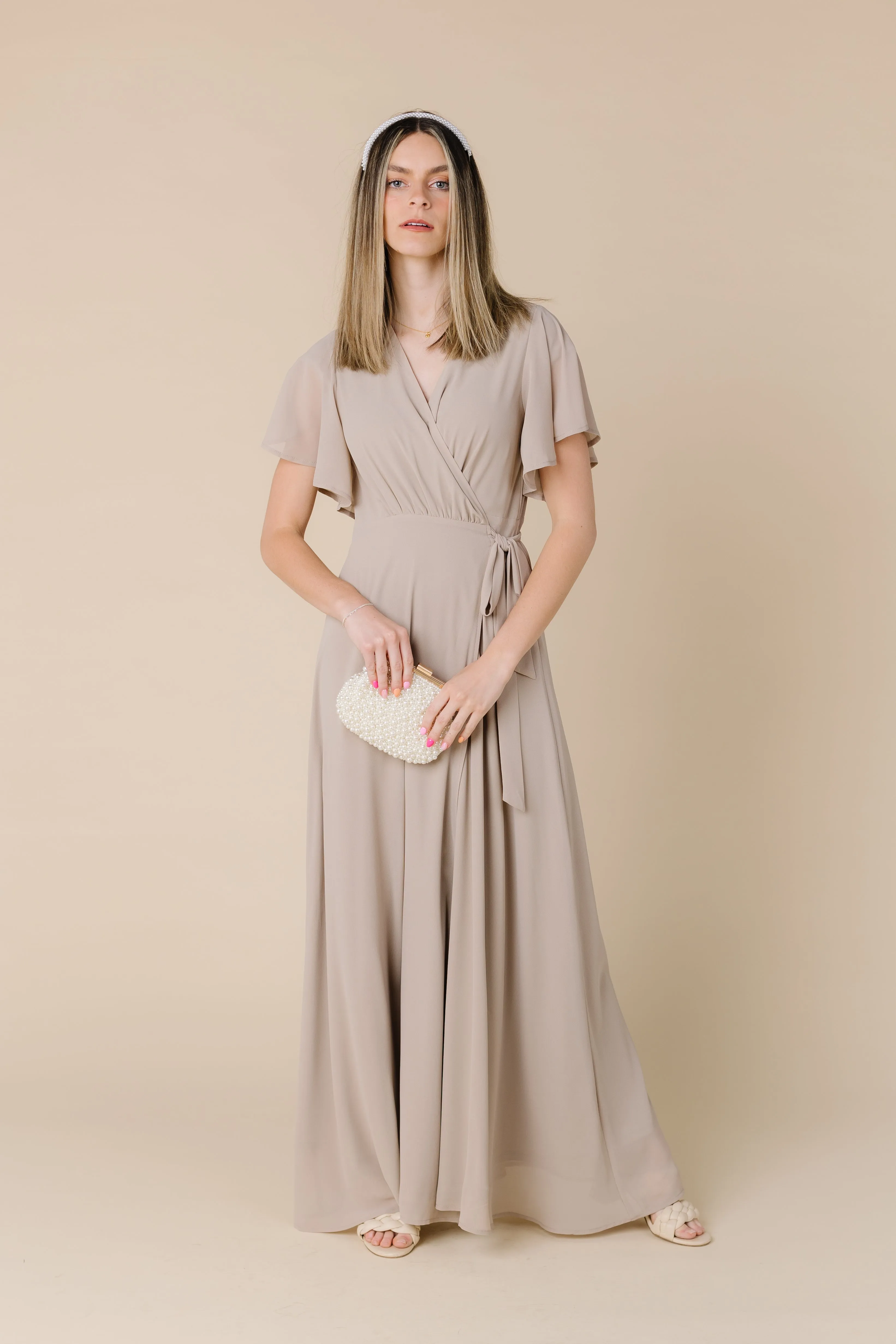 Arbor Naples Flutter Sleeve-Taupe