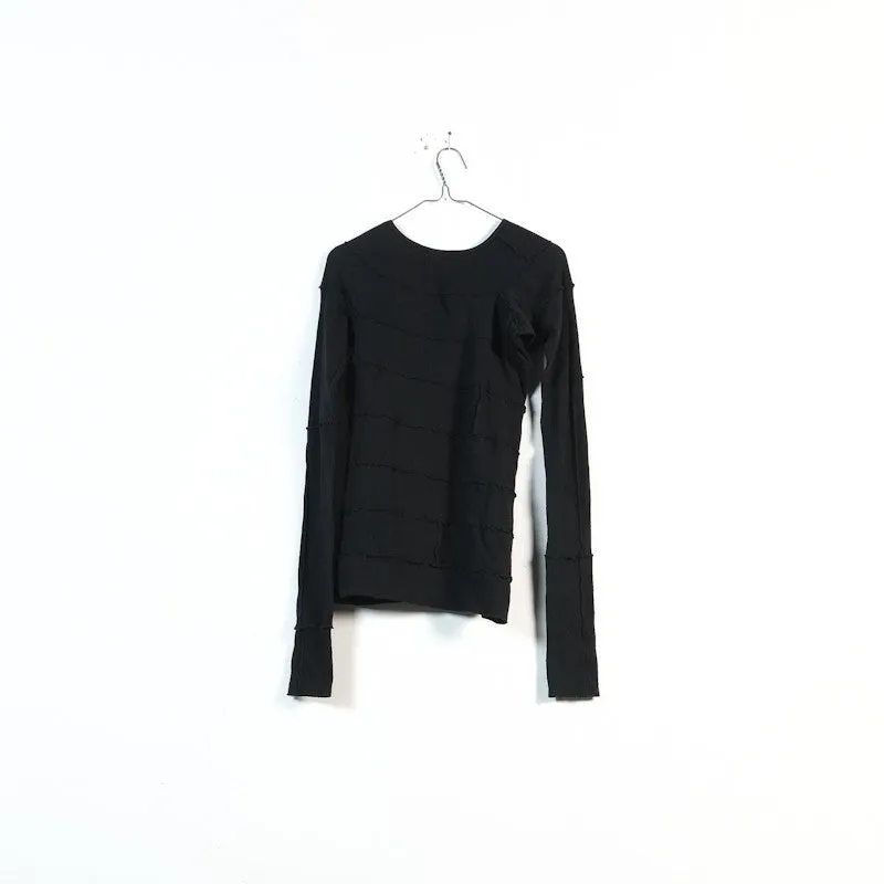 asymmetrical ribbed longsleeve