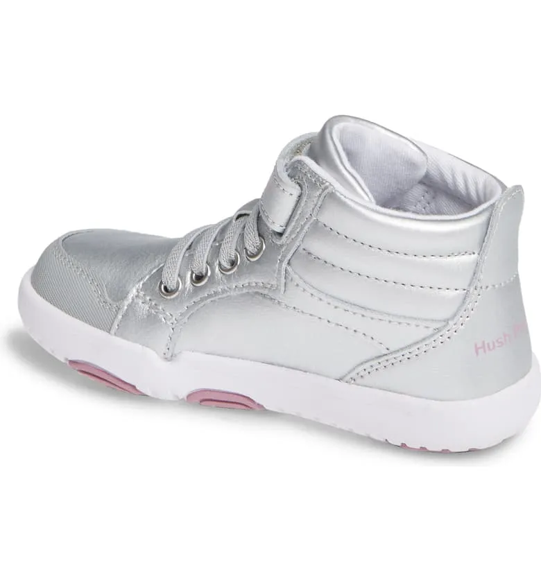 Bare Steps Buddy Kid's High Top Sneaker - Silver