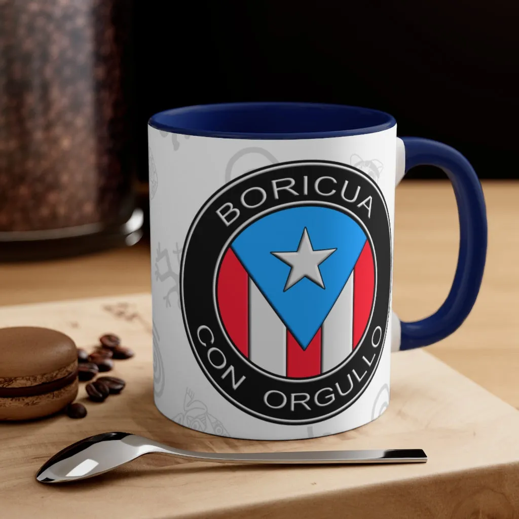 Boricua Con Orgullo - Accent Coffee Mug, 11oz