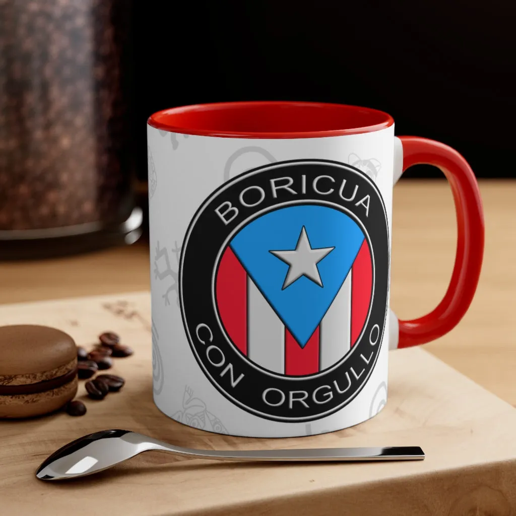 Boricua Con Orgullo - Accent Coffee Mug, 11oz