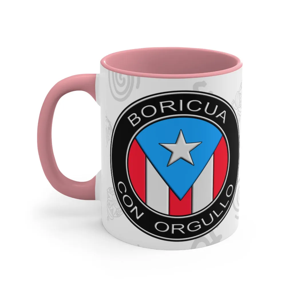 Boricua Con Orgullo - Accent Coffee Mug, 11oz