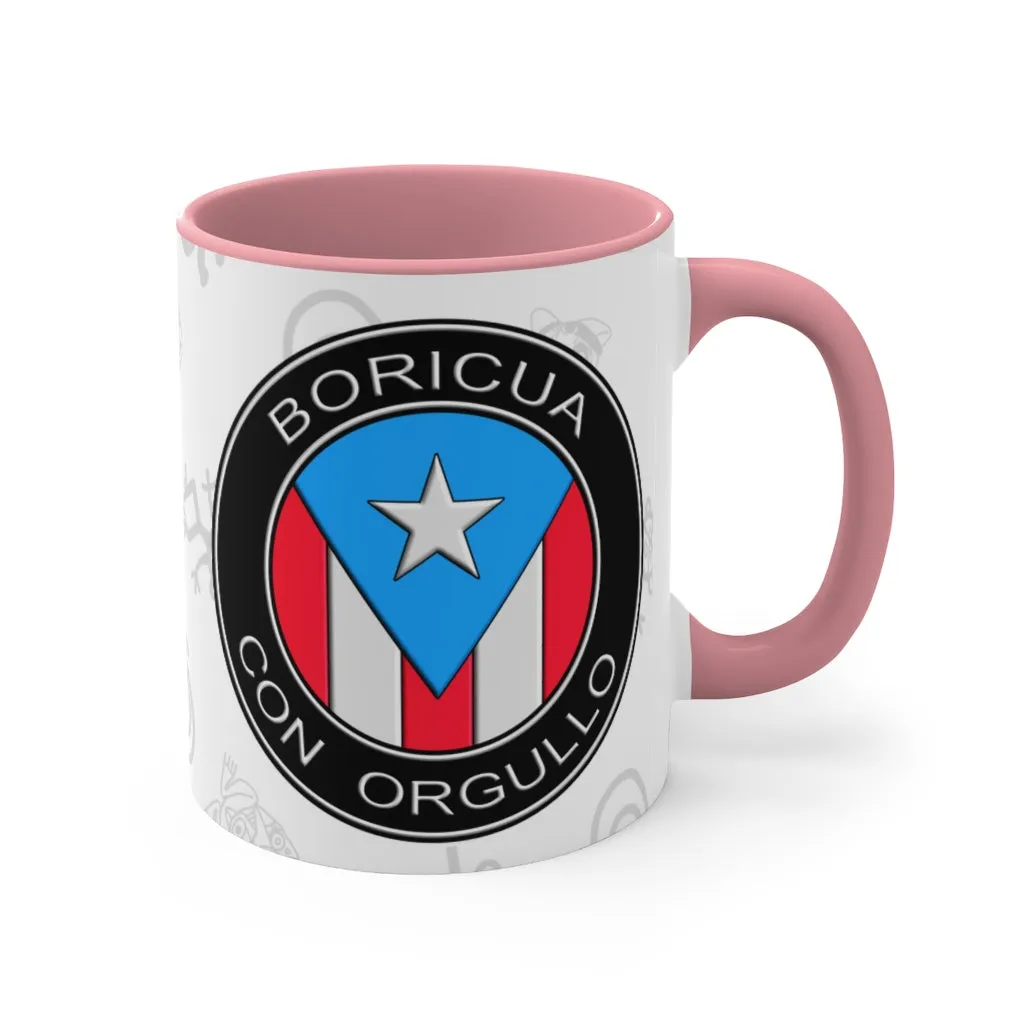 Boricua Con Orgullo - Accent Coffee Mug, 11oz