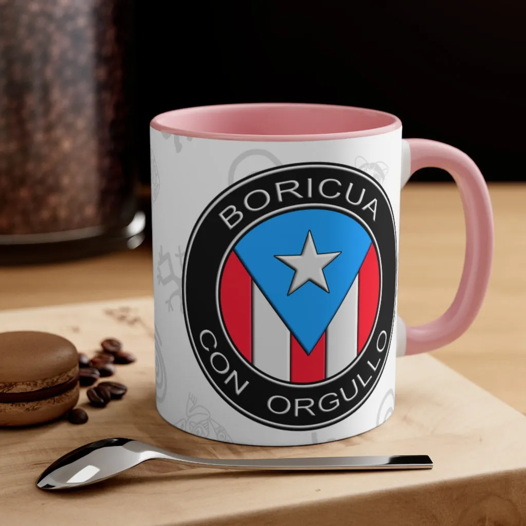 Boricua Con Orgullo - Accent Coffee Mug, 11oz