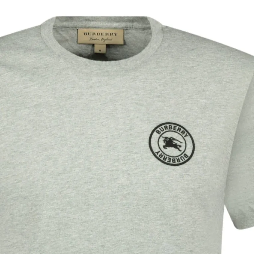 BURBERRY'Jenson' Short Sleeve T-Shirt Grey