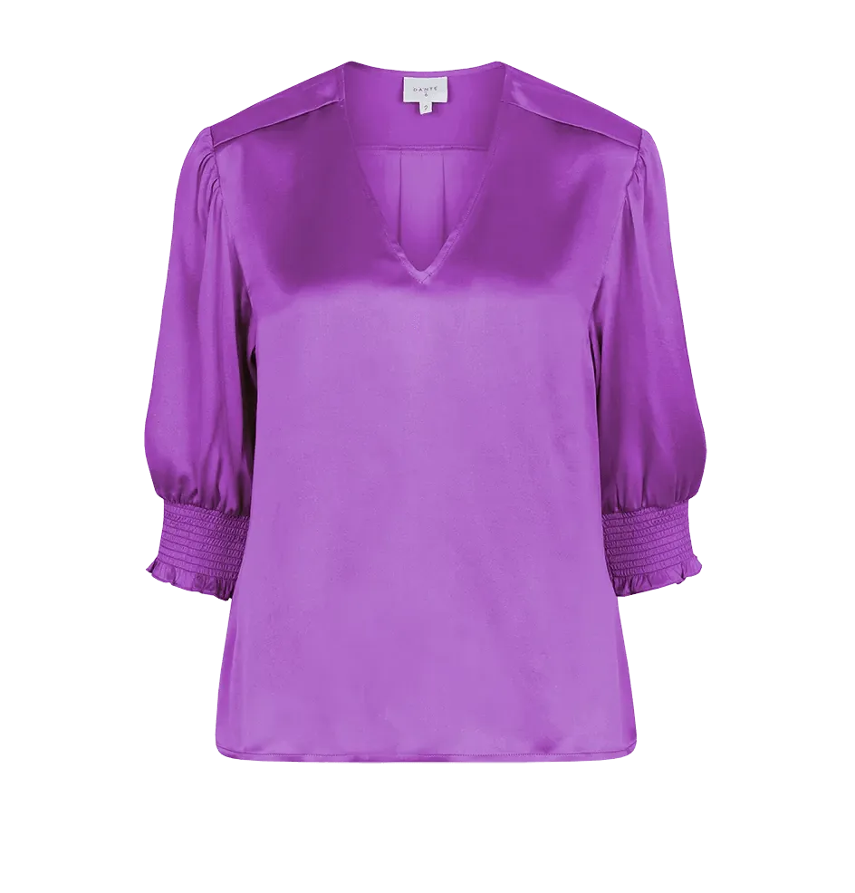 Cascais Silk Blouse Funky Orchid