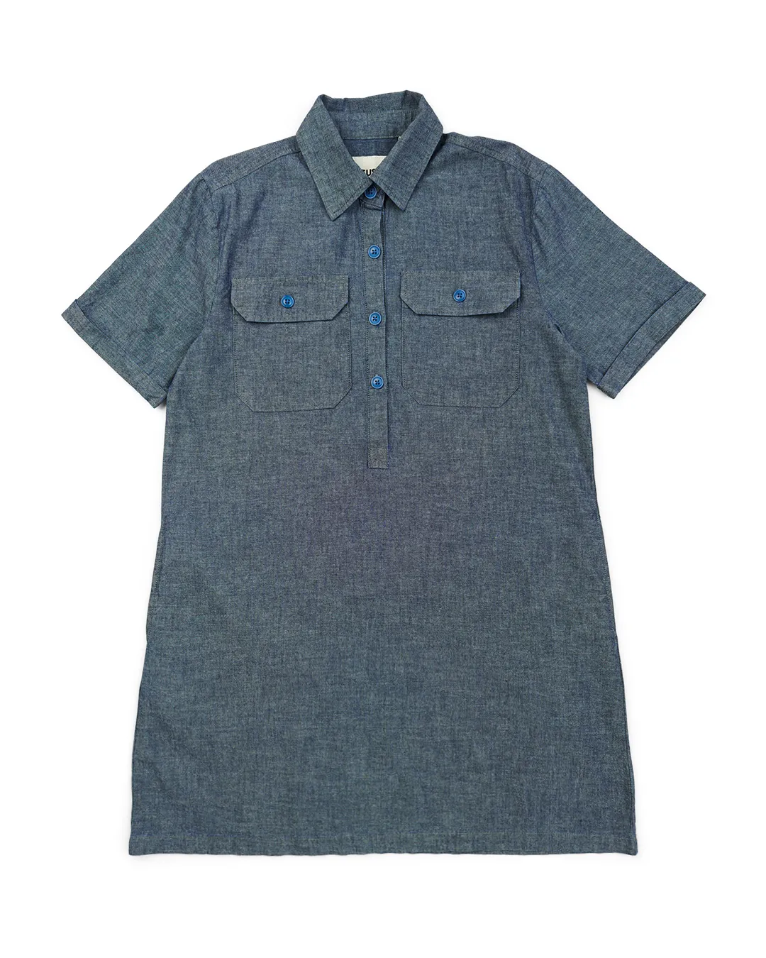 Chambray Honour Dress - Blue Chambray