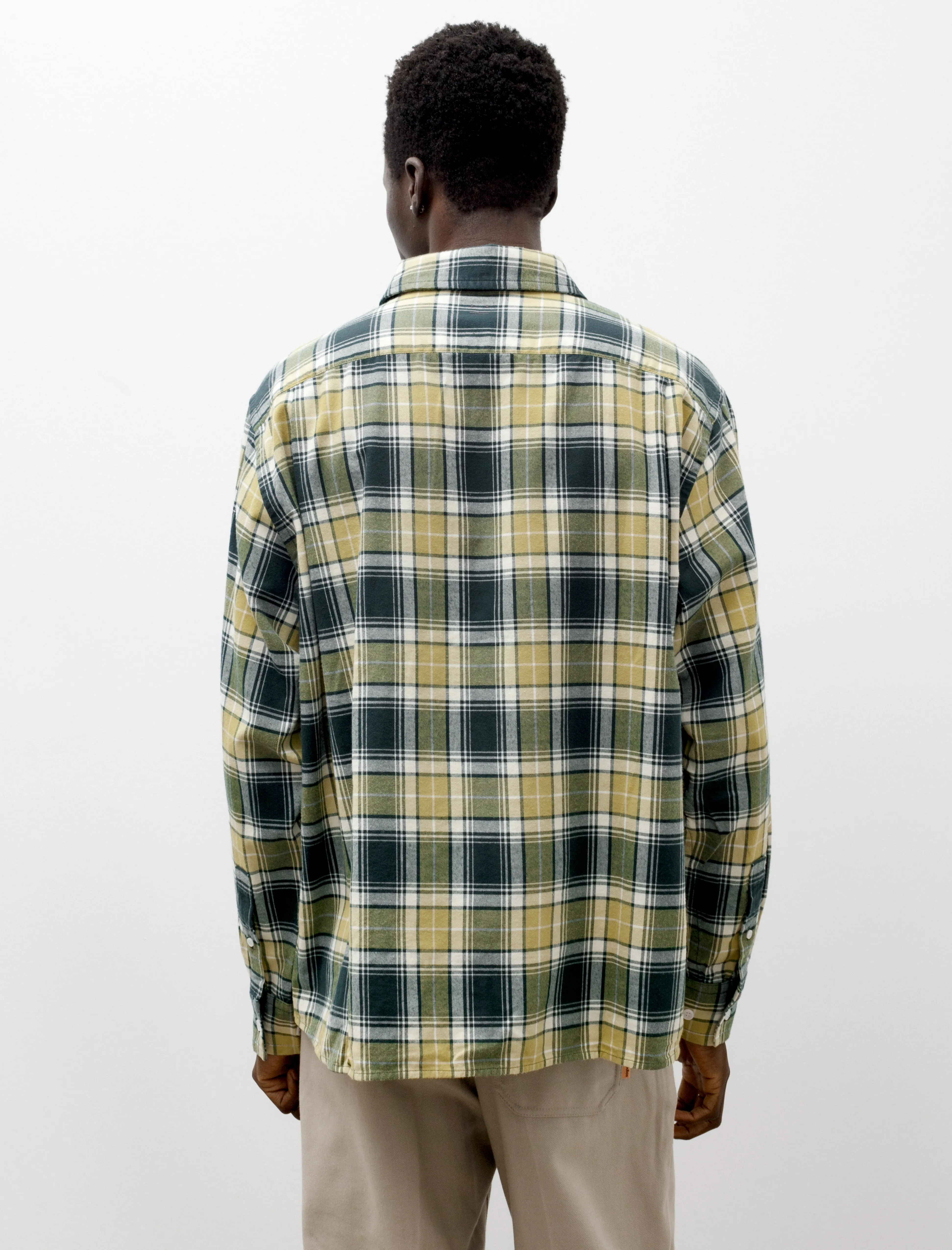 Check Shirt Forest Green Light Green