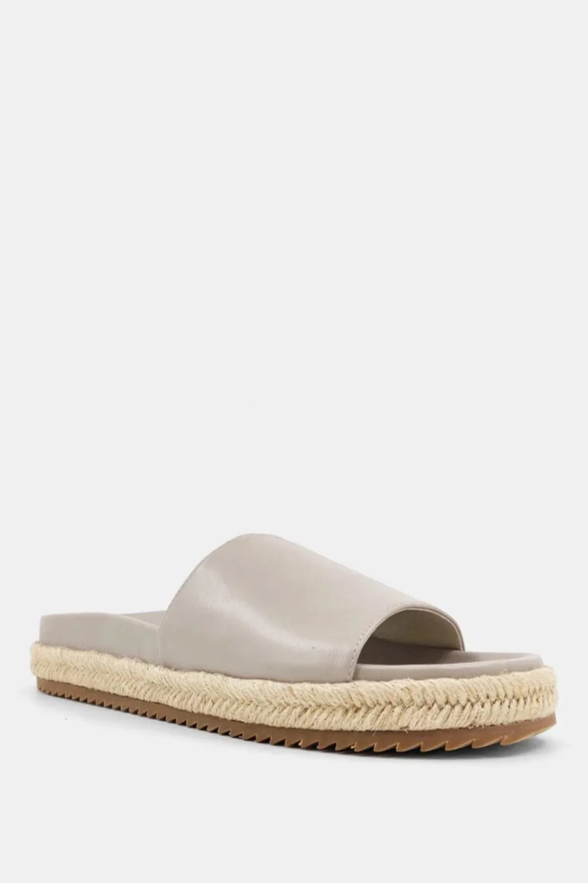 Cristiana Espadrille Slide Sandals - Taupe