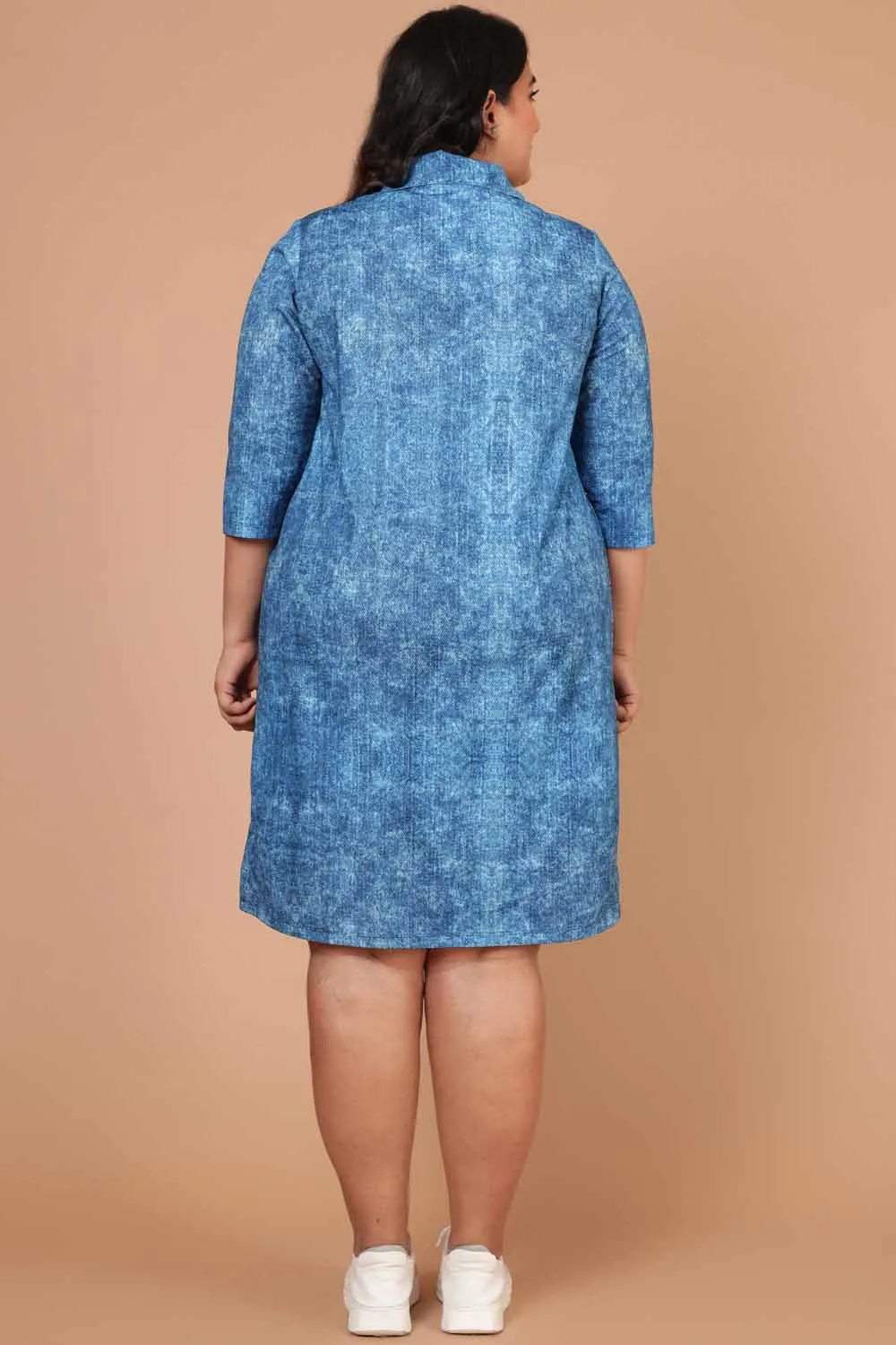 Denim Wash Shirt Dress