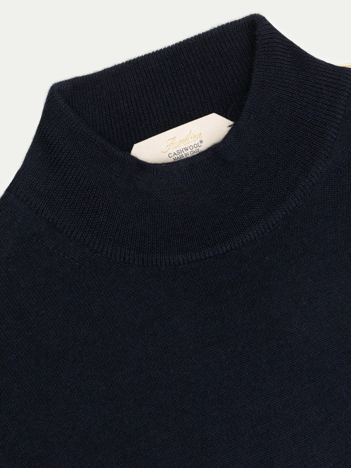 Extrafine Merino Mockneck Navy