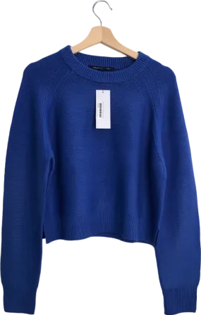 French Connection Light Blue Depths Babsoft LS Crew Neck Jumper UK L