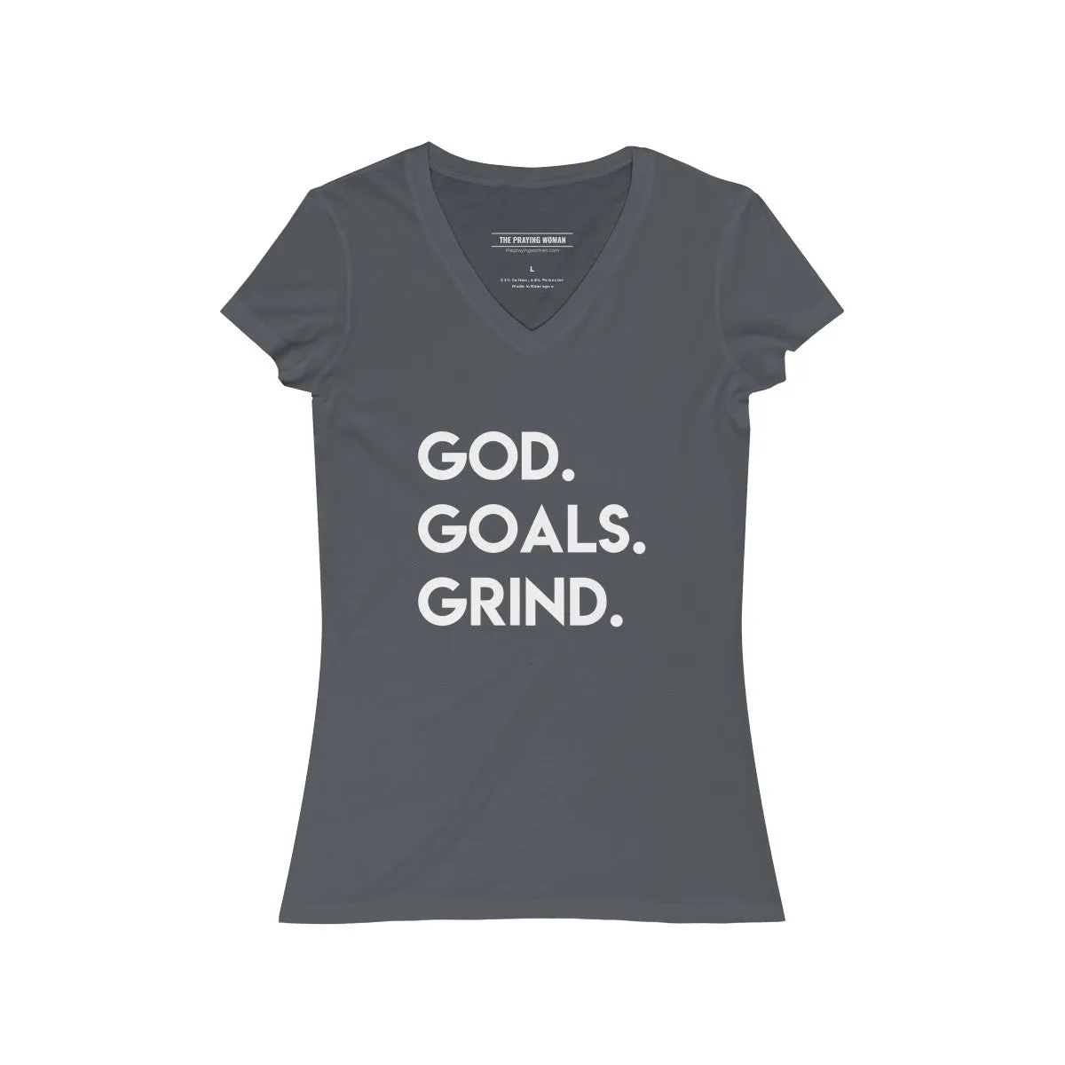 God Goals Grind V-Neck Tee