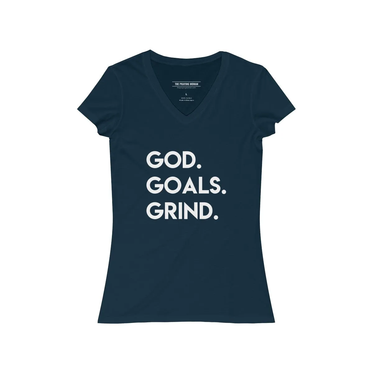 God Goals Grind V-Neck Tee