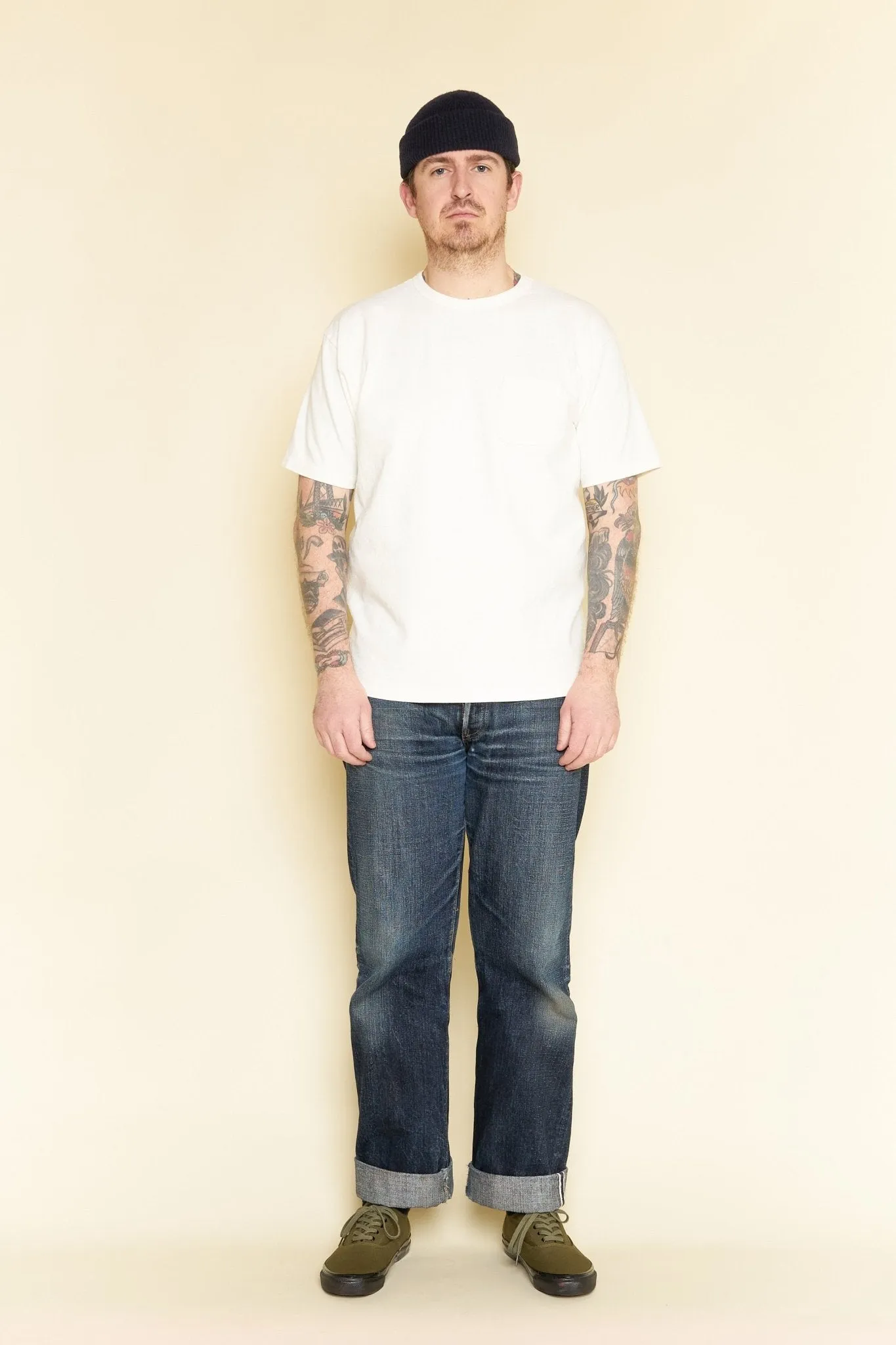 Godspeed Heavyweight Tsuriami 10oz Loopwheel Pocket T-Shirt - Natural