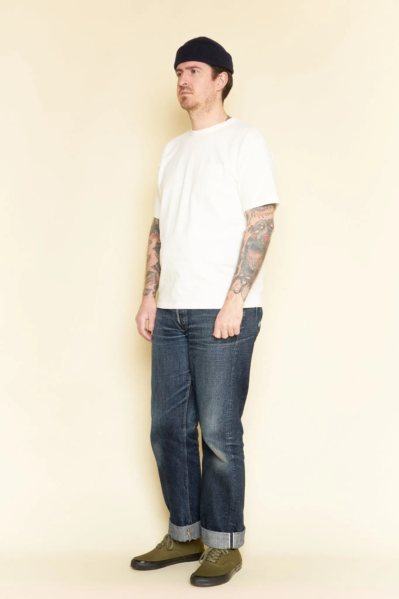 Godspeed Heavyweight Tsuriami 10oz Loopwheel Pocket T-Shirt - Natural