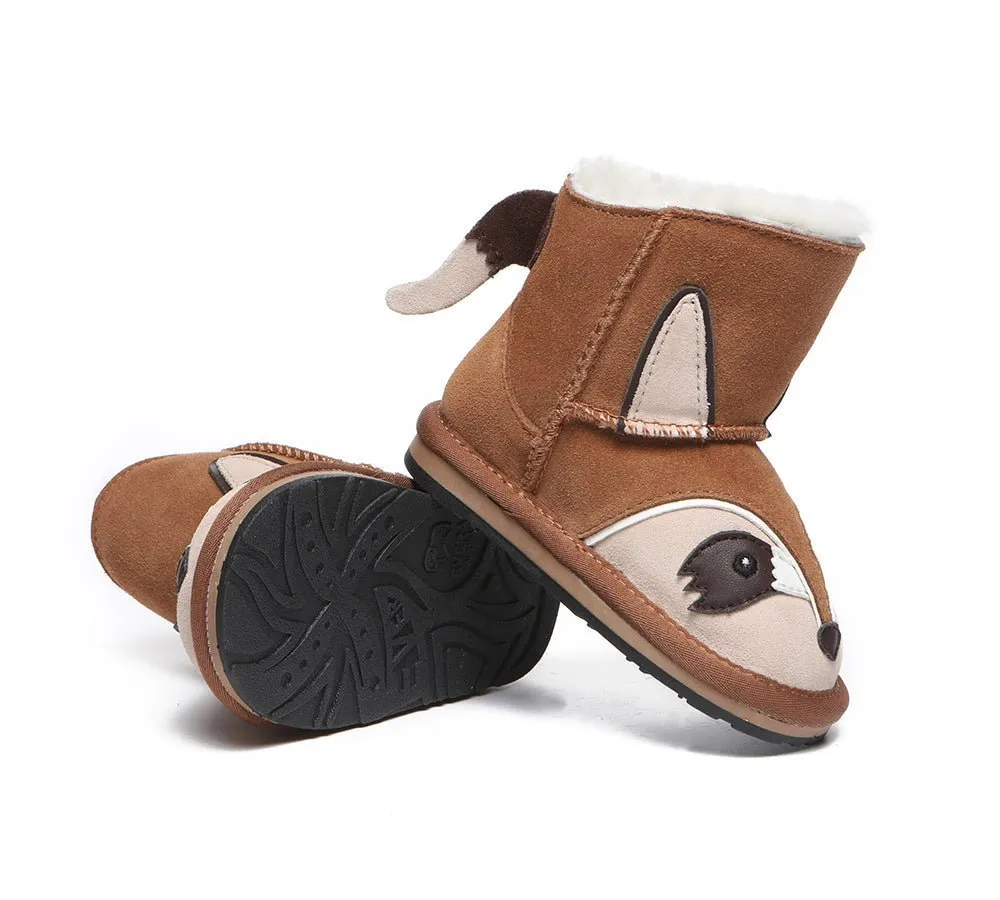 Hook And Loop Ugg Boots Squirrel Toddler