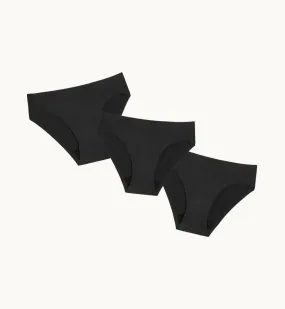 (Kit Item) Summer Essentials Leakproof Underwear LTD Color Black 3-Pack | Boyshort