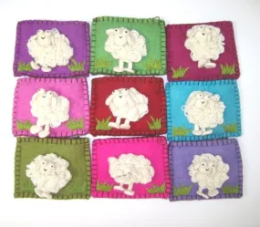 Kusan - Felt Purse Sheep