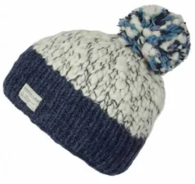 Kusan - Uneven Yarn Bobble Hat - Navy