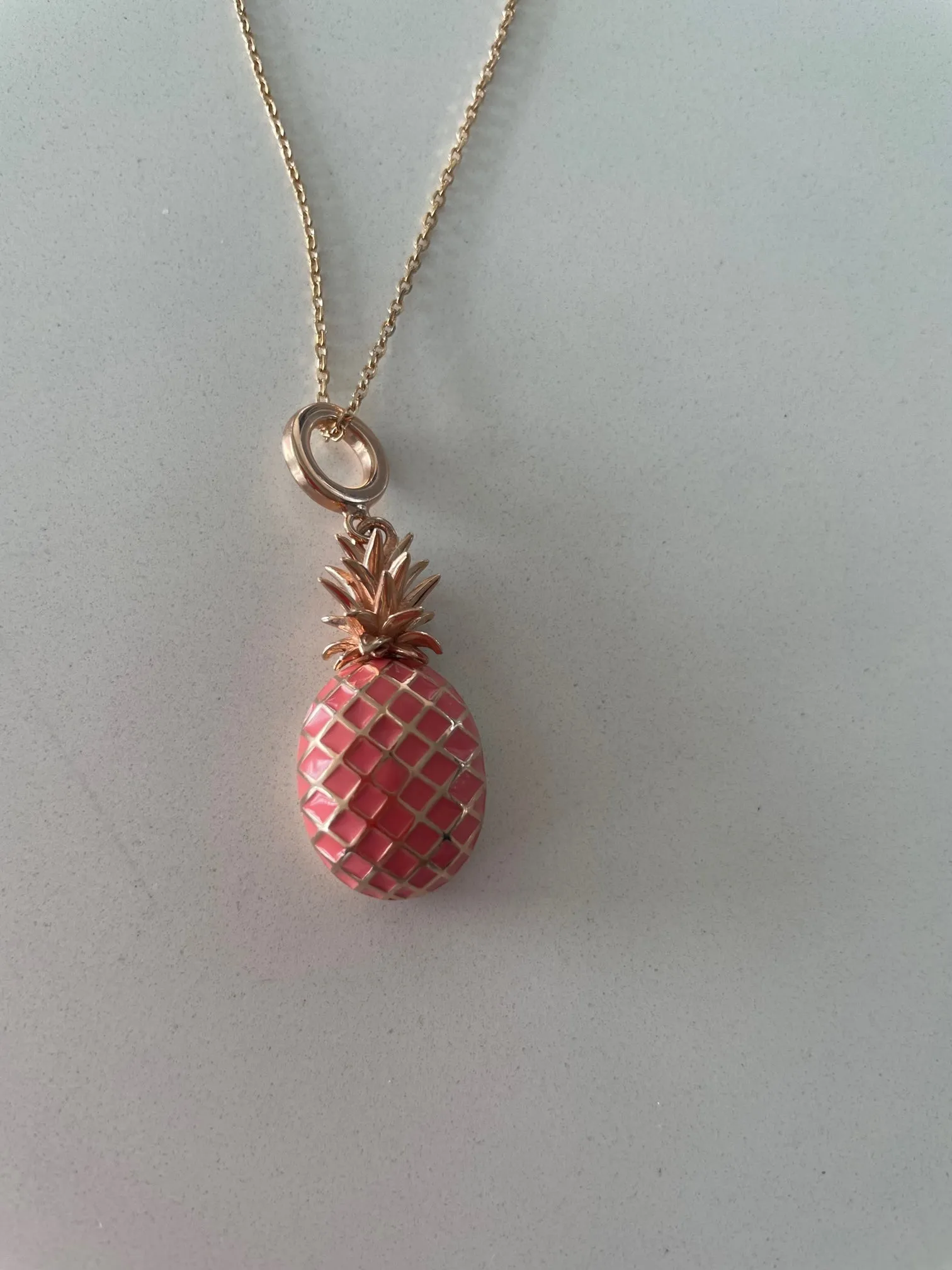 Necklace - Rose Gold/Coral