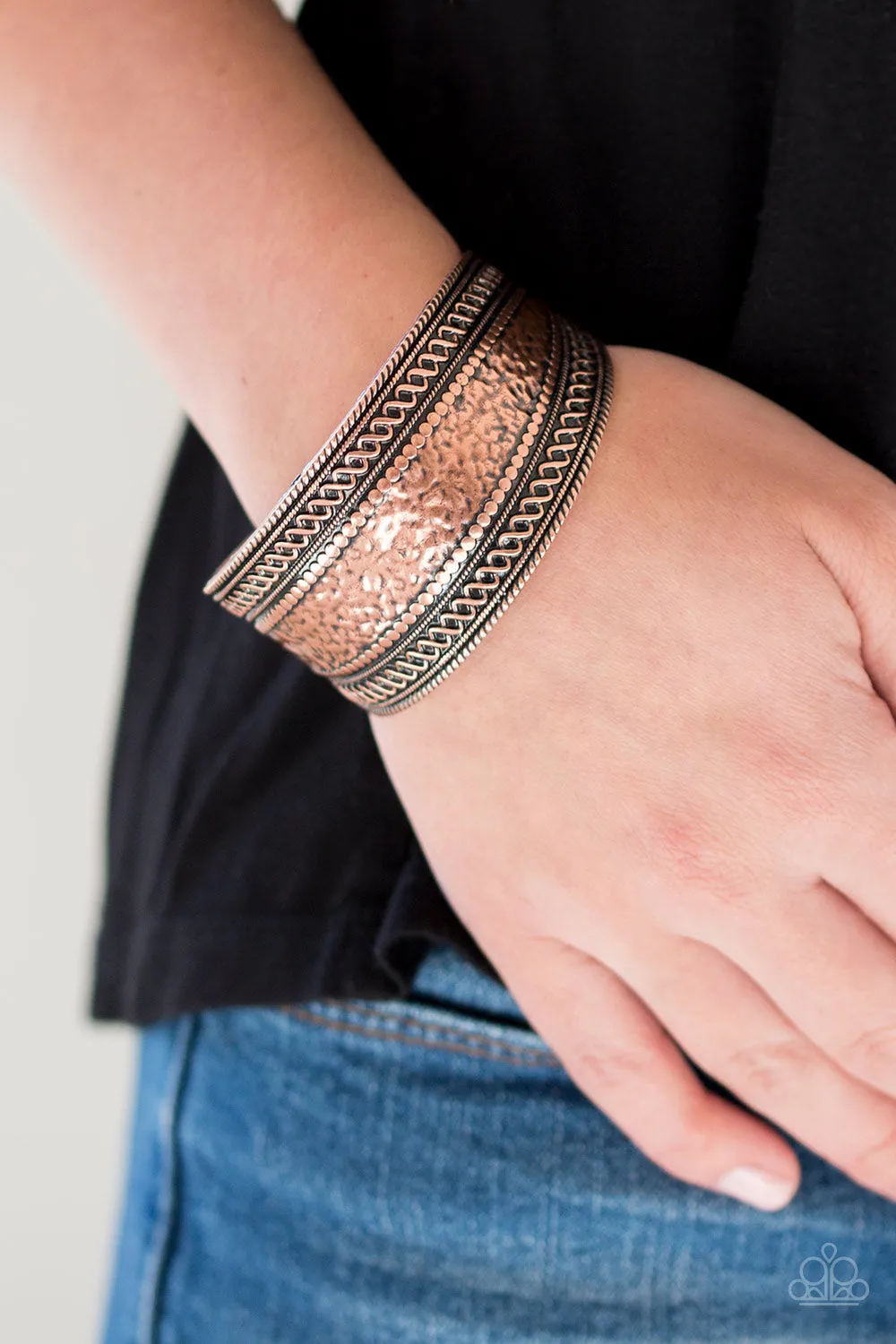 Paparazzi Adobe Adventure Copper Tribal Inspired Cuff Bracelet