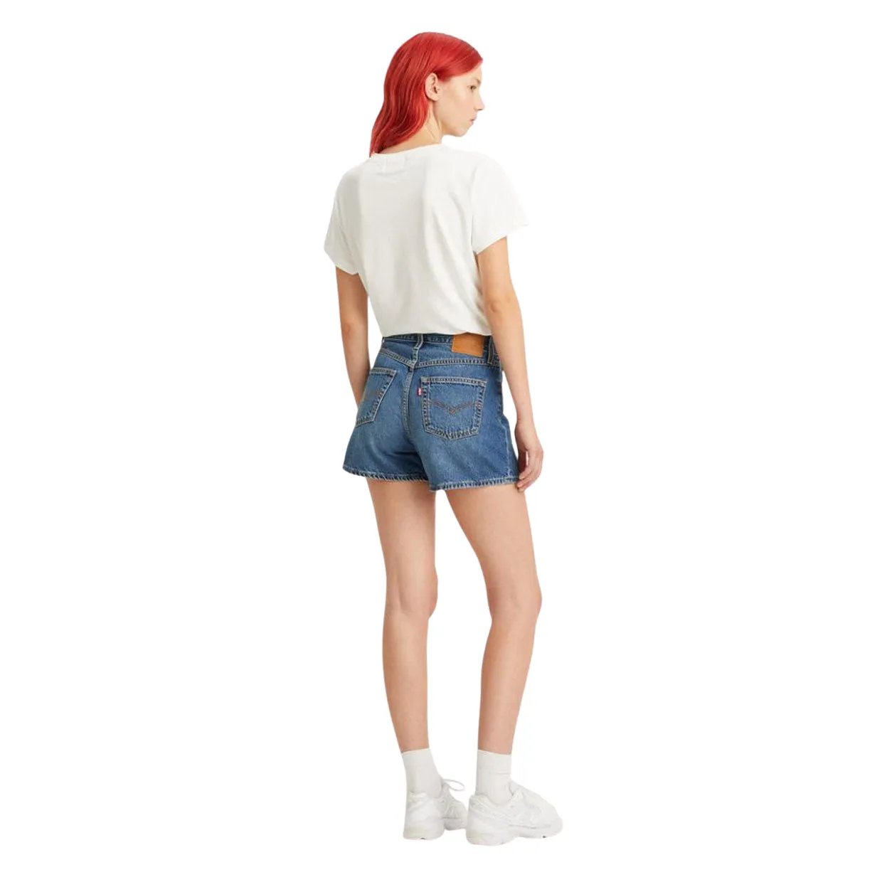 Shorts Donna Levi's Mom Anni '80 Blu Scuro