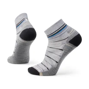 Smartwool Hike Light Cushion Pattern Ankle Sock (Unisex) - Light Gray