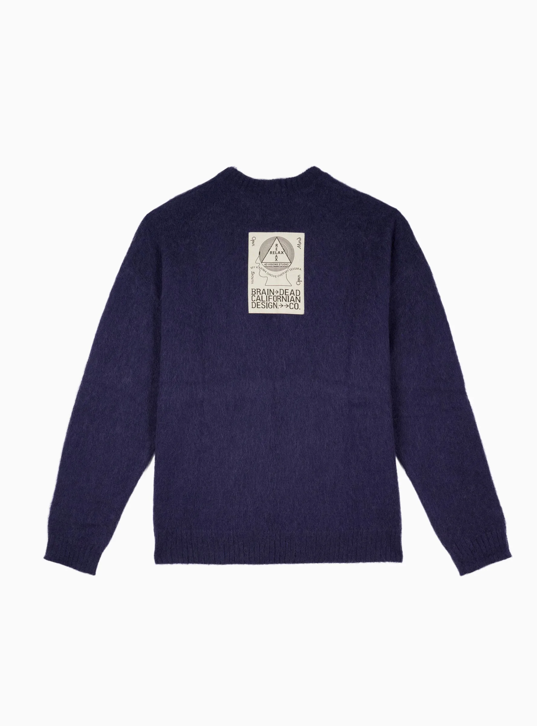 Superfuzz Logohead Sweater Navy