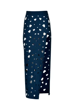 The Glittering Dots Skirt Night Blue