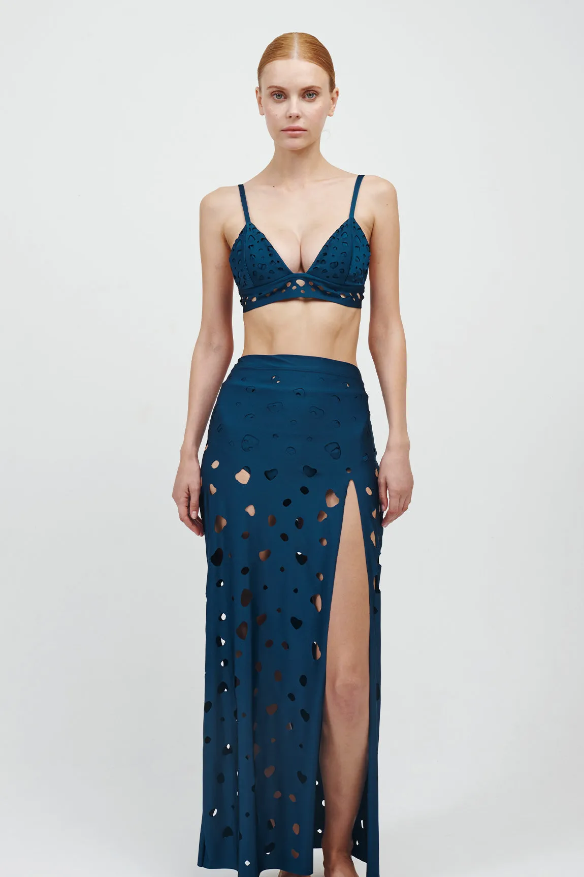 The Glittering Dots Skirt Night Blue