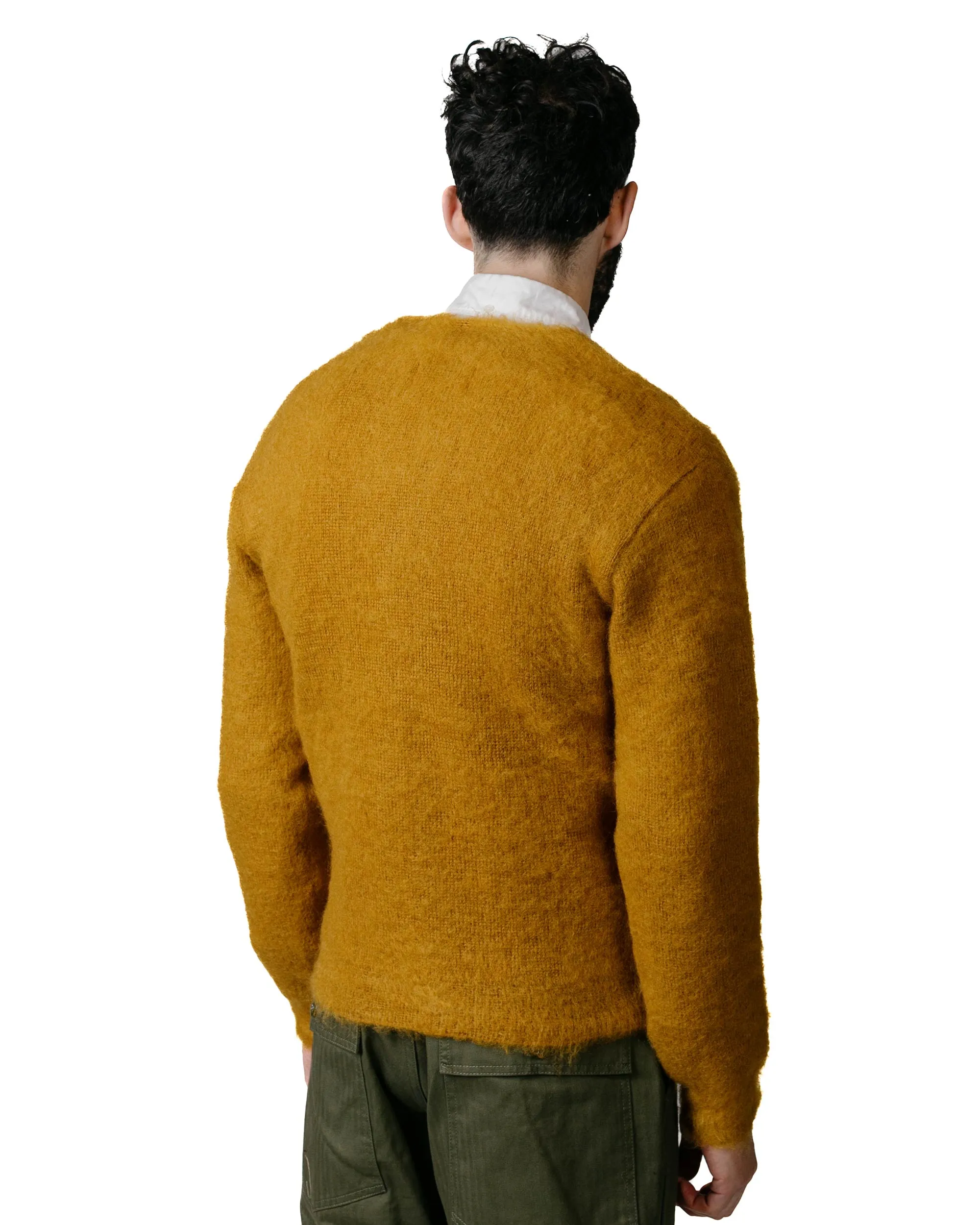 The Real McCoy's MC19103 JM Mohair Cardigan Mustard