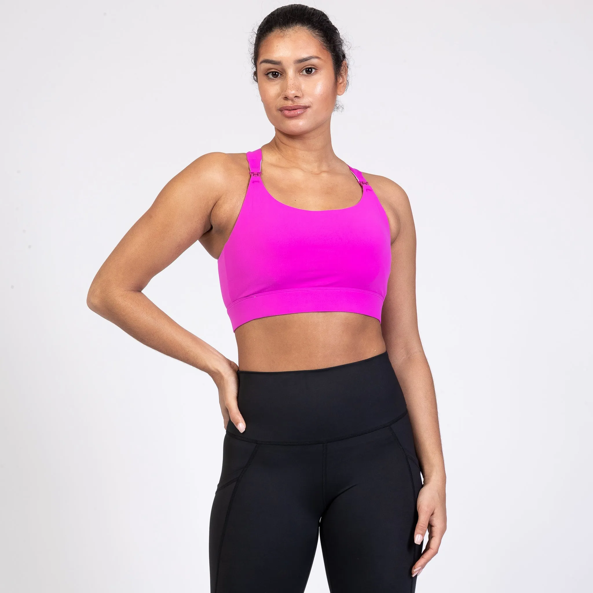 Venice 3 Ultimate Support Full Coverage Nursing & Pumping Sports Bra (Dragon Fruit)