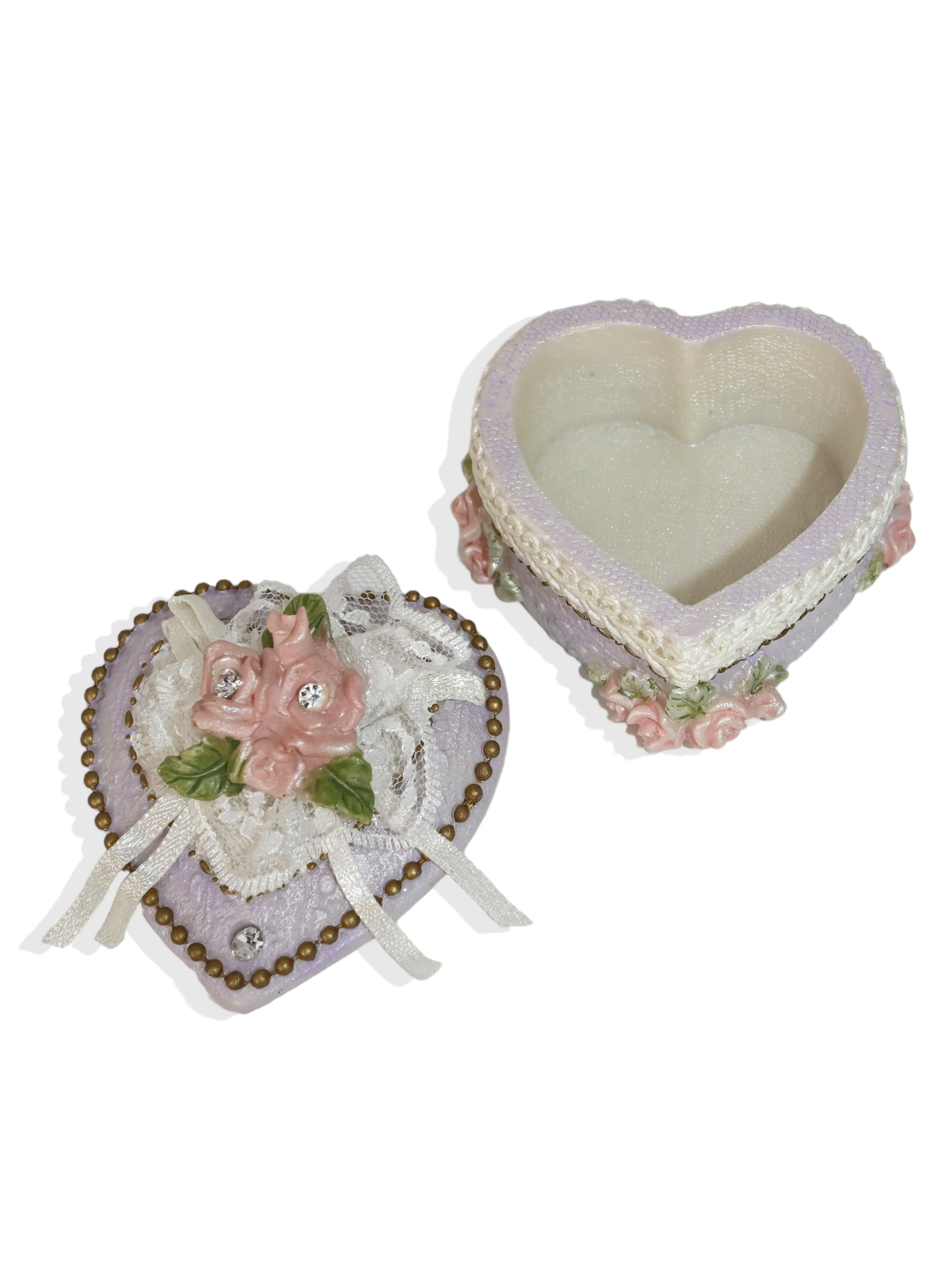 Vintage Ceramic Heart Box