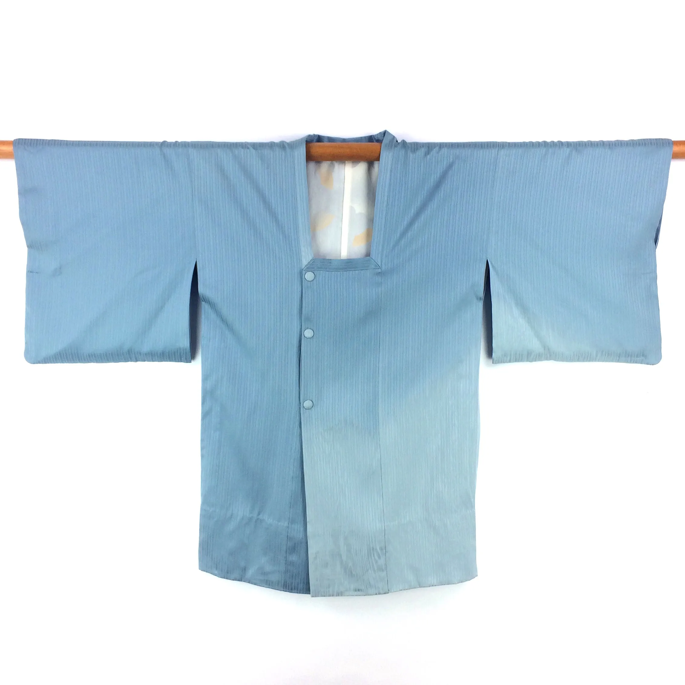 Vintage Kimono Jacket Pale Blue Silk Michiyuki