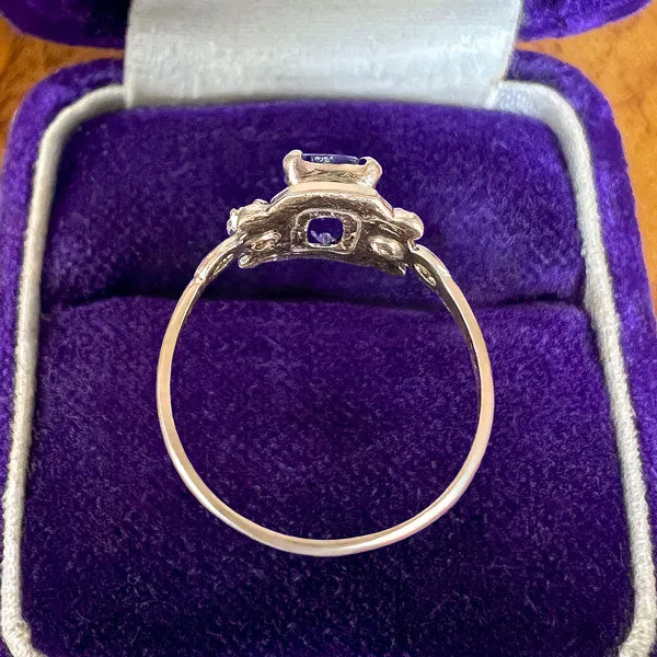 Vintage Sapphire & Diamond Ring