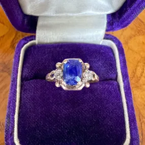 Vintage Sapphire & Diamond Ring