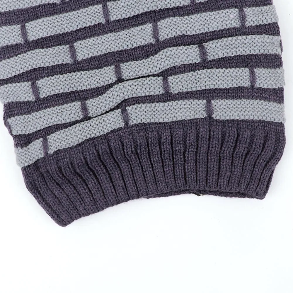 Wesley Fur lined Textured beanie Cap